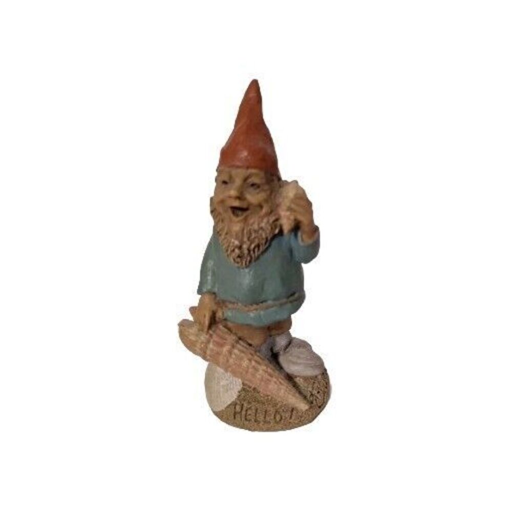 Tom Clark Charmers "HELLO!" #10000 Vintage Gnome Seashell Seashore Beach Theme